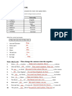 Verb To Be 2 - Worksheet