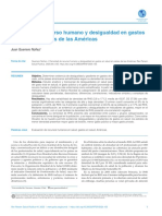 2densidad de Recurso Humano y Desigualdad en Gastos en Salud en Países de Las Américas