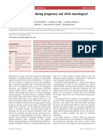 Use of Paracetamol During Pregnancy and Child Neurological Development