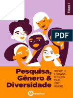 Pesquisa Genero and Diversidade MEMORIAS