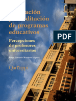 Evaluación y Acreditación de Programas Educativos. Percepciones de Profesores Universitarios