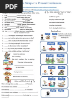 Present Simple Vs Present Continuous Listening and Grammar Drills 136618