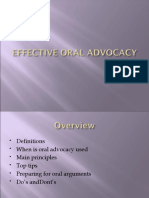 Effective Oral Advocacy - Updated Dean Grapilon