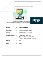 Monografía Normas Iso (Grupo 6) Gestión de La Calidad