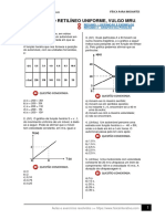 Yt Lista de Exercicios Mru 15 Questoes