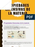 Propiedades Extensivas de La Matería