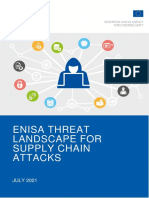 ENISA Threat Landscape For Supply Chain Attacks