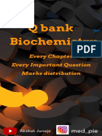 Q Bank Biochemistry: Every Chapter Every Important Question Marks Distribution