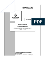 Standard: Normalisation Renault Automobiles Service 65810 Section Normes Et Cahiers Des Charges