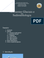 Seminário Sedimentologia - Ambiente Glacial de Sedimentação