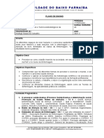 Plano de Aula - Fundamentos Históricos e Teórico-Metodológicos Da Enfermagem