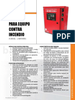 Ficha Tecnica de Tablero para Equipo Contra Incendio A Diesel de 2 Baterias