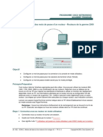 TP 3 1 3 Configuration Des Mots de Passe D - Un Routeur Routeurs de La Gamme 2500