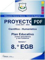 Proyecto Interdisciplinar 5 - Octavo Egb - Semana 1