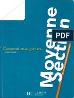 Comment Enseigner en Moyenne Section, Hachette, 2008