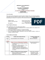 College of Engineering CVE154 Course Guide: Numerical Solutions To Civil Engineering Problems