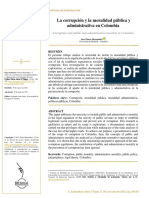 La Corrupción y La Moralidad Pública y Administrativa en Colombia - Alex Flórez Hernández