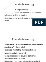 Ethics in Marketing