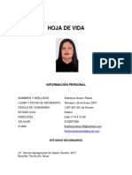 Hoja de Vida Estefania Guarin L PDF