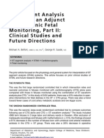 Stsegmentanalysis (Stan) Asanadjunct Toelectronicfetal Monitoring, Partii: Clinicalstudiesand Futuredirections