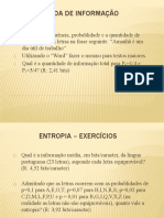 Medida Da Informação: Exercícios