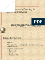 Strategic Capacity Planning For Products and Services: Unit 7