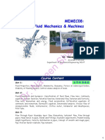 Fluid Properties, Fluid Statics, Manometry, Buoyancy, Forces On Submerged Bodies, Stability of Floating Bodies Control-Volume Analysis of Mass.