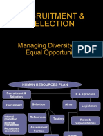 Recruitment & Selection: Managing Diversity and Equal Opportunity