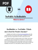 Redbubble vs. Teepublic: Which One Is Best For Passive Income?