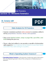 CF Lecture 12 - Windows Forensics