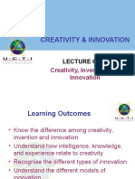 Creativity, Invention and Innovation