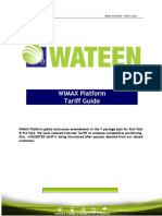 WiMAX Platform Tariff Guide