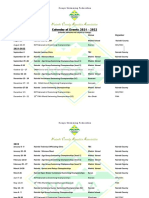 NAIROBI County Aquatics Association Calender 2021-2022 Updated August 14 2021