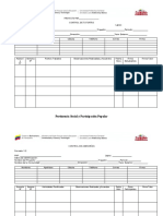 Formatos de Control de Proyectos