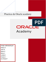 Practica de Oracle Acadamy: Grupo Conformado Por