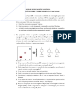 2019 - Lista de Exercícios Cromatografia