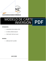 Modelo de Cartera de Inversión