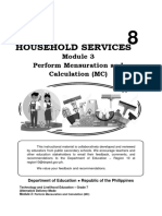 Household Services: Perform Mensuration and Calculation (MC)