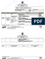 Department of Education Weekly Home Learning Plan: Republic of The Philippines