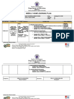 Department of Education Weekly Home Learning Plan: Republic of The Philippines