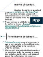 Performance of Contract