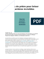 15 Points de Prière Pour Briser Les Barrières Invisibles