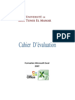 Cahier d'EvaluationExcel