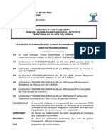 UEMOA Directive 2011 01 Regime Financier Collectivites Territoriales