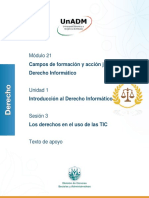 Módulo 21: Campos de Formación y Acción Jurídica: Derecho Informático