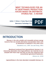 Pre Treatment Technologies For An Efficient Bio Ethanol Production Process