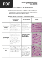 Estudo Dirigido - Tecido Muscular