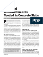 Why Steel Reinforcement Is Needed in Concrete Slabs