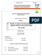 Etude Et Analyse Des Harmoniques Générés Dans Le Réseau Électrique MT & BT