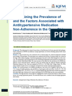 Determining The Prevalence of and The Factors Associated With Antihypertensive Medication Non-Adherence in The Gaza Strip